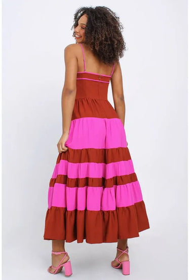 502VE005151 LP VESTIDO MIDI LISTRA