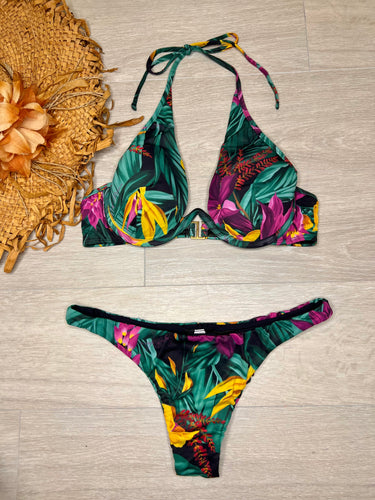 526BK000509 LP BIQUÍNI MEIA TAÇA  FLORAL