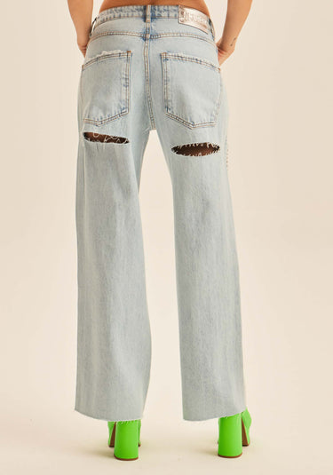 501CF005742- CALÇA JEANS RETA RELAXED HIGH