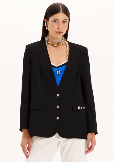 502BZ000886 - LP OVERSIZED TAILORING BLAZER WITH MONOCRAFT NAME 
