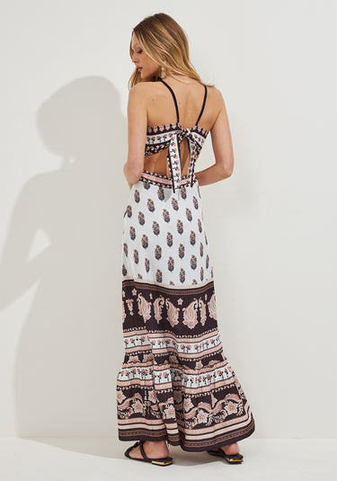 LP LONG DRESS WITH ONE SHORT SHORT SIZE M