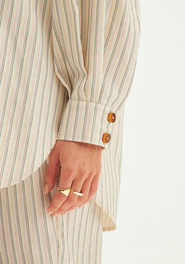 502CA001083 LP LONG STRIPED SHIRT