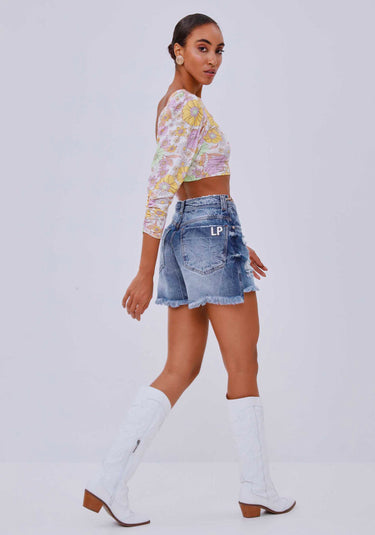 501SH001663- LP SHORT JEANS C/ CINTO