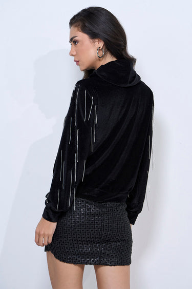 34060 - MONDABELLE JOICE BLACK BLOUSE