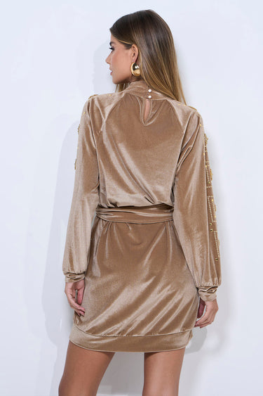 34096 - MONDABELLE VESTIDO ANTONIA BEGE