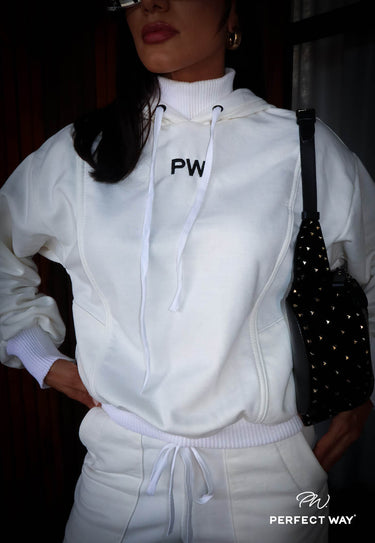 MI315337 PW CONJUNTO MOLETON BLUSA COM CAPUZ E RECORTE