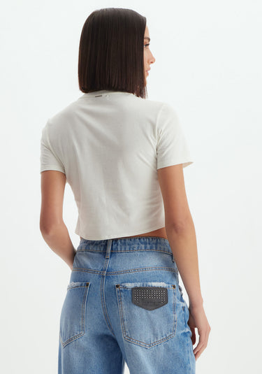 502TS003278 LP T-SHIRT CROPPED SOBREPOSIÇÃO