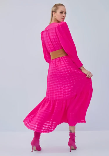 502VE006345 LP VESTIDO LONGO COM CINTO
