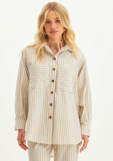 502CA001083 LP LONG STRIPED SHIRT