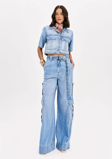 501CA000641 - LP CAMISA JEANS MANGA CURTA