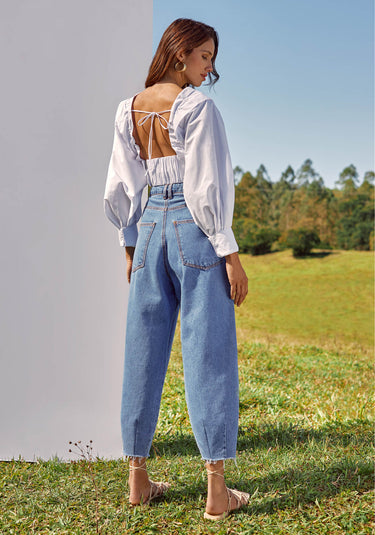 501CF004515- CALÇA SLOUCHY AMARANTE
