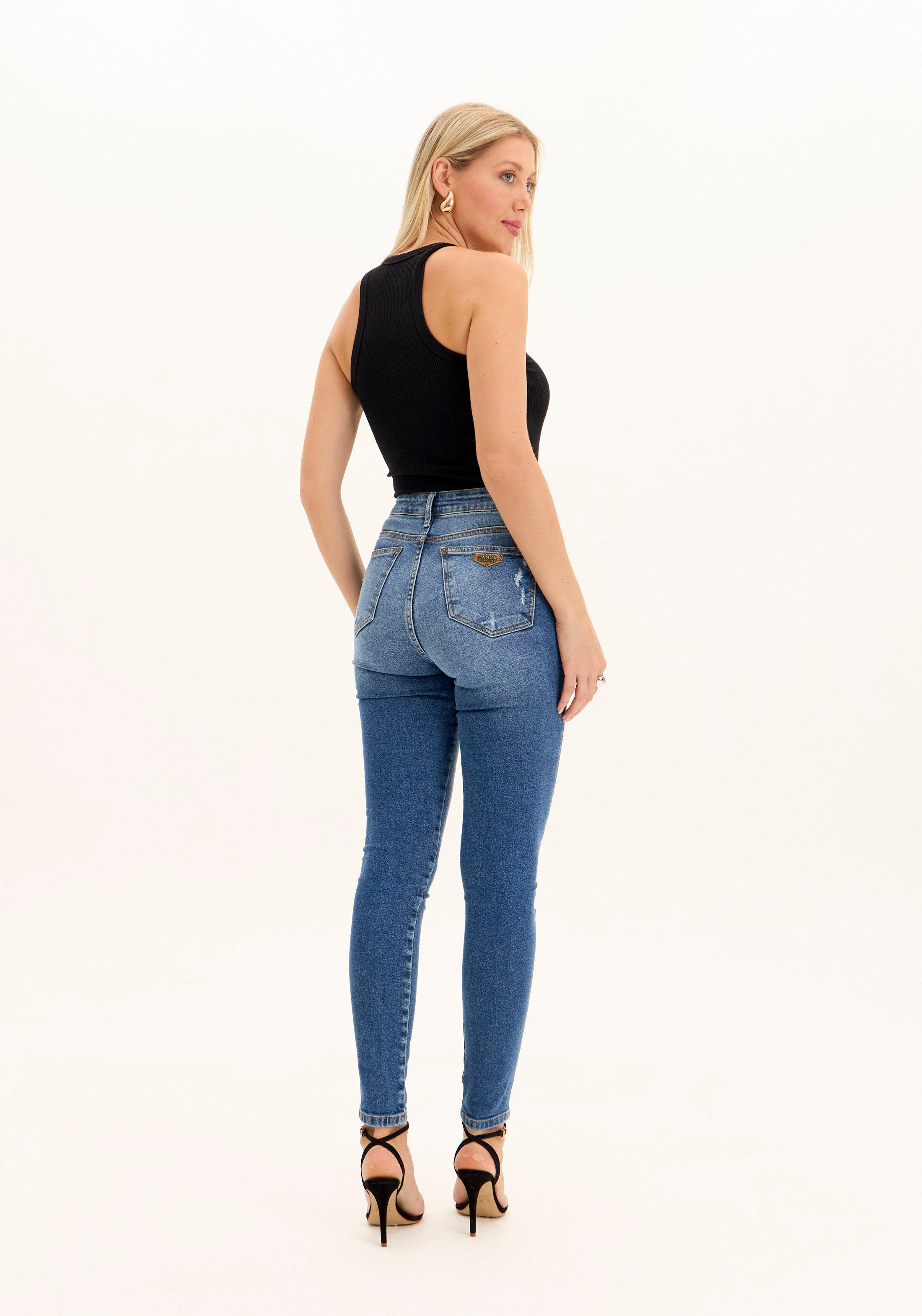 501CF007494 - LP CALÇA JEANS SKINNY SUPER HIGH