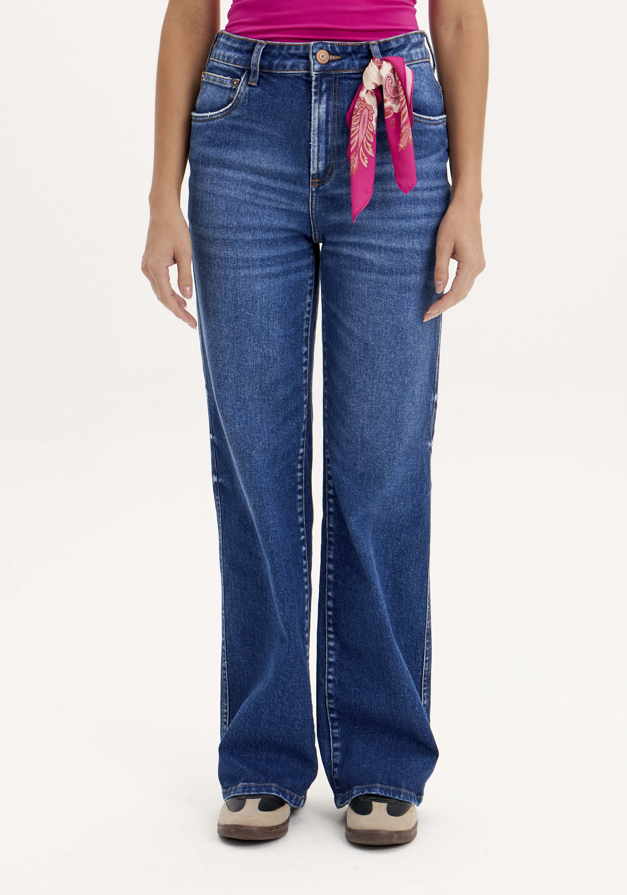 501CF007887 - LP CALÇA JEANS WIDE LEG