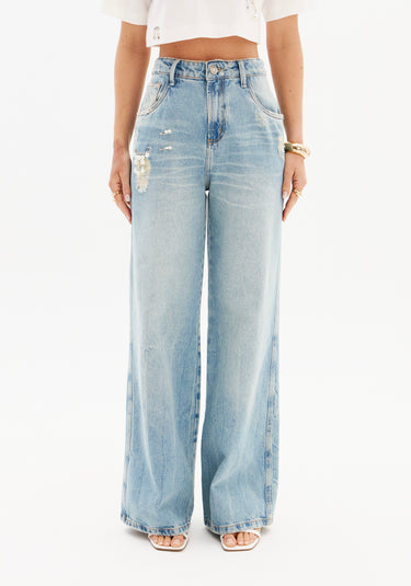 501CF008263 - LP CALCA JEANS WIDE LEG SUPER HIGH