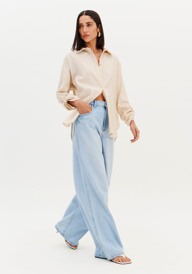 501CF008613 LP EASY CALÇA JEANS WIDE LEG SUPER HIGH