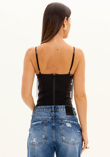 502BL008162 - LP BLUSA DE ALÇA COM APLICAÇÃO