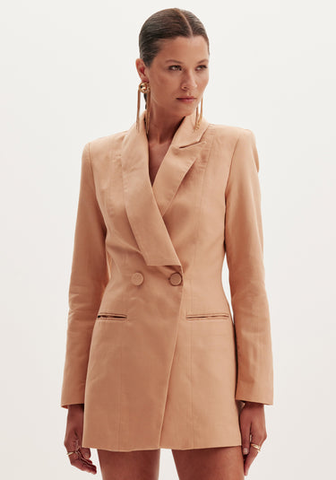 502BZ000743 - AMARANTE BLAZER COM GOLA ASSIMETRICA ALONGADO