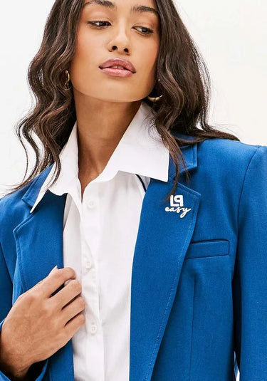 502BZ000977 - LP BLAZER ALONGADO COM BORDADO