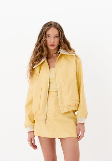 502JA001068 - MYFT JAQUETA OVERSIZED COM DETALHE DE PELO