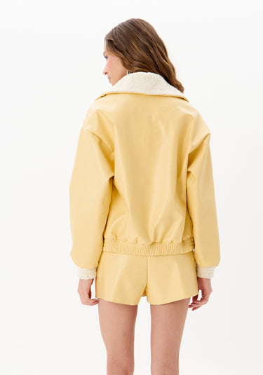 502JA001068 - MYFT JAQUETA OVERSIZED COM DETALHE DE PELO