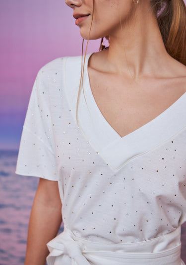 502TS001472 LP T-SHIRT MAXI DECOTE BRANCO G