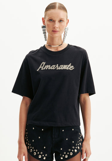 502TS004304 - AMARANTE T-SHIRT MANGA CURTA BORDADA
