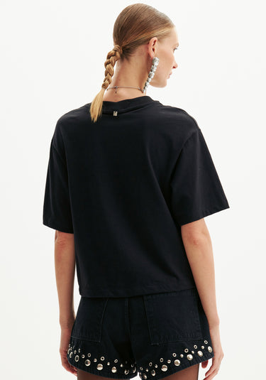 502TS004304 - AMARANTE T-SHIRT MANGA CURTA BORDADA