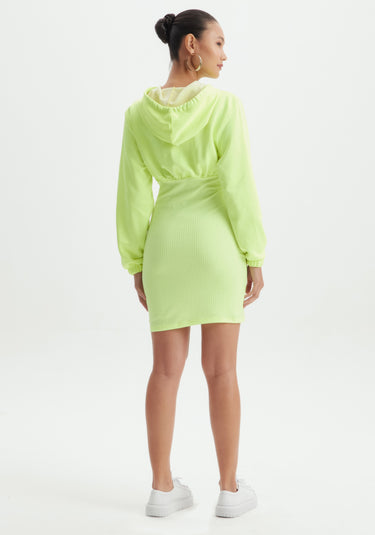 502VE007876- LP VESTIDO CURTO CAPUZ