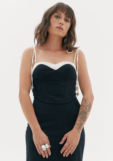 502VE008271 - AMAR VESTIDO SUPER MIDI COM FENDA