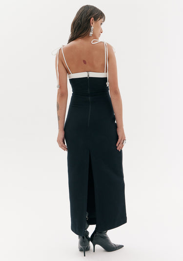 502VE008271 - AMAR VESTIDO SUPER MIDI COM FENDA