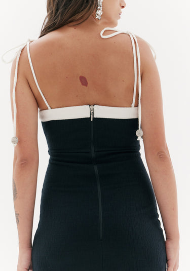 502VE008271 - AMAR VESTIDO SUPER MIDI COM FENDA