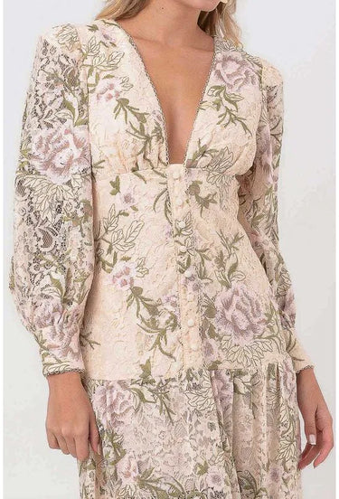 502VE009002 - LP VESTIDO LONGO MANGA BUFANTE