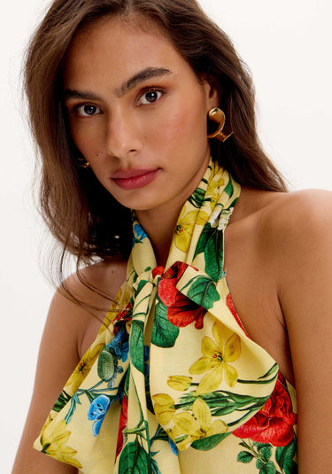 502VE010223 - LP VESTIDO FRENTE UNICA LONGO COM ESTAMPAS