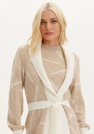 503CD000305 - LP CARDIGAN TRICOT ALONGADO COM FAIXA