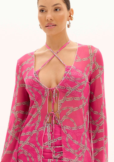 526BL000060 - LP BLUSA MANGA ESTAMPADA