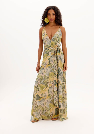 534VE000162 - LP VESTIDO LONGO ESTAMPADO FLORES