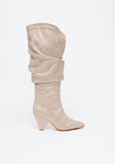 537BO000886 - AMARANTE BOTA SLOUCH STRASS BRILHO