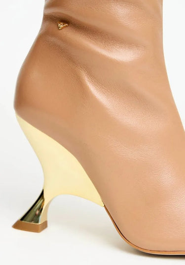 537BO000995 - LP BOTA SLOUCH CANO LONGO ANABELA EM COURO