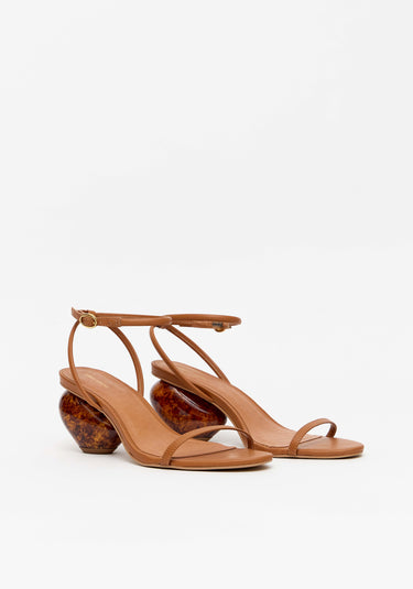 537SD001496 - LP SANDALIA SALTO COM TORTOISE