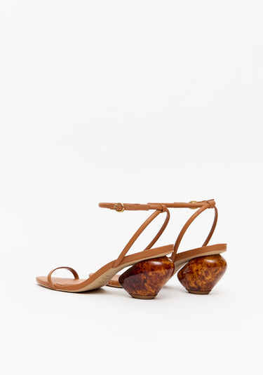 537SD001496 - LP SANDALIA SALTO COM TORTOISE