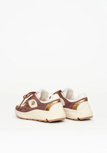 537TE001032 LP TENIS TWEED COM RECORTES EM COURO
