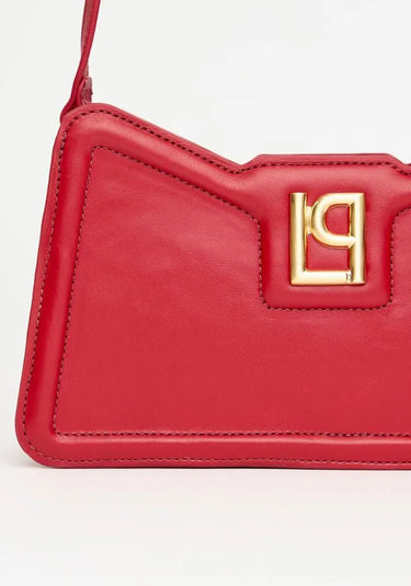 538SH000201 - LP SHOULDER BAG COURO COM METAL LOGO LP