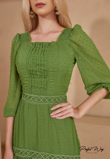LO16196 - PW LONG DRESS WITH FITTINGS