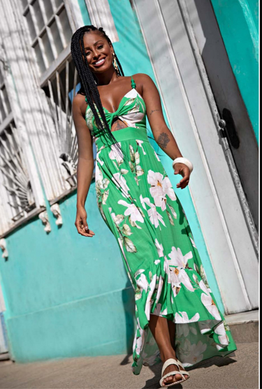 502VE005726 - LP VESTIDO LONGO VERDE