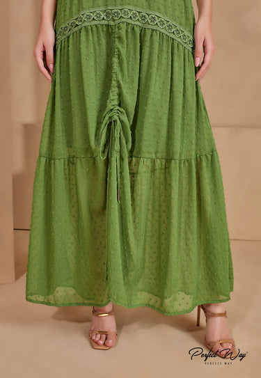 LO16196 - PW LONG DRESS WITH FITTINGS