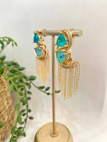 221201-101 IMPORTED EARRINGS WITH STONES