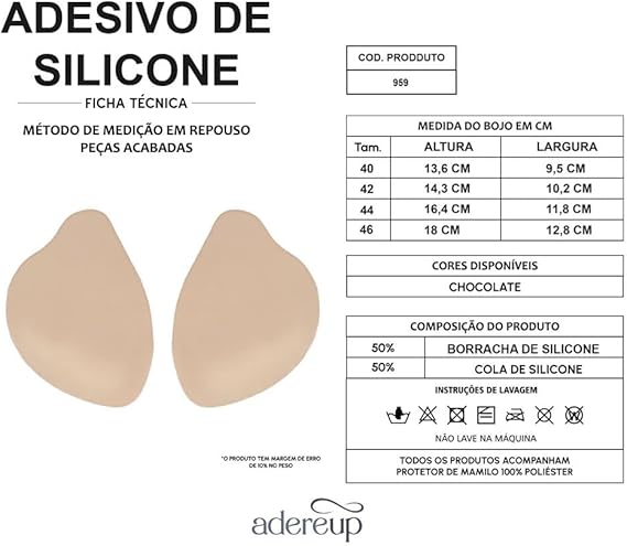 959 - ADEREUP Sutiã Adesivo Invisível