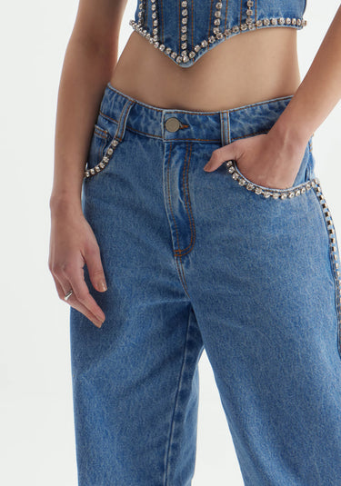 501CF005867- LP CALÇA JEANS FULL LENGHT RELAXED HIGH