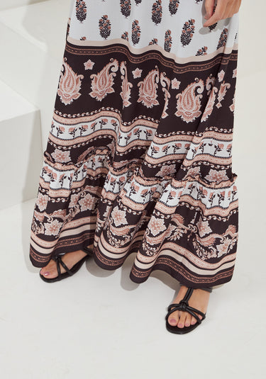 LP LONG DRESS WITH ONE SHORT SHORT SIZE M