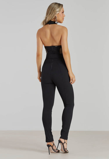 PW OVERALLS WITH FABRIC CUTOUT PT P